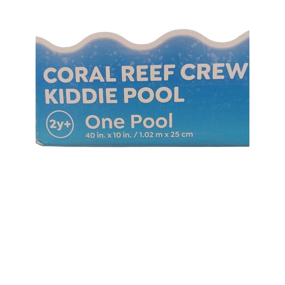 New 40" CORAL REEF INFLATABLE Child Swimming Pool Fish Tropical Ages 2 Yr+ w Box - Picture 5 of 13